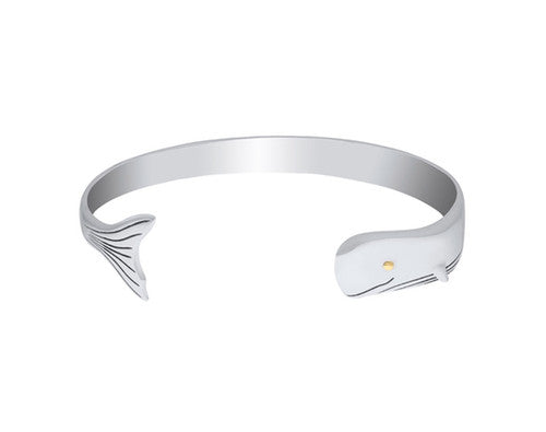 Cape Cod | Evening Tide 7" Sterling Silver Whale Cuff Cape Cod Bracelet