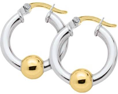 Cape Cod | Sterling Silver & 14K Yellow Gold Single-Bead Hoop Cape Cod Earrings