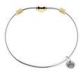 Cape Cod | Sterling Silver & 14K Yellow Gold Single Ball Bracelet with Rope Accent Cape Cod Bracelet