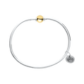 Cape Cod | Sterling Silver & 14K Yellow Gold Single Ball Cape Cod Bracelet