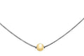 Cape Cod | Sterling Silver & 14K Yellow Gold Single Bead Cape Cod Necklace