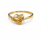 19.2K Portuguese Gold | Vintage Leaf Pearl Cluster Ring