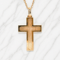 19.2K Portuguese Gold | Double Bonded Cross Pendant