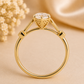 14K Gold | YG 1.70CT Marquise Lab Diamond Vintage Filigree Band Engagement Ring