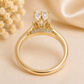 14K Gold | YG 2.08CT Oval Brilliant Solitaire Lab Engagement Ring