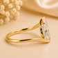 14K Gold | YG 2.10CT Pear Bypass Engagement Ring