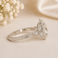 14K Gold | WG 2.05CT Marquise Vintage Cathedral Lab Diamond Engagement Ring