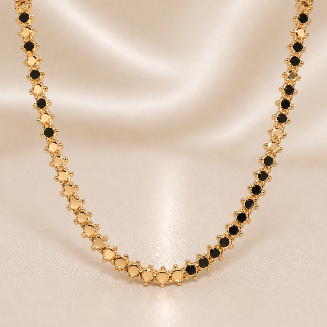 19.2K Portuguese Gold | Honeycomb Link Chain Necklace