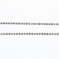 14K Gold | 18" White Gold Ball Necklace