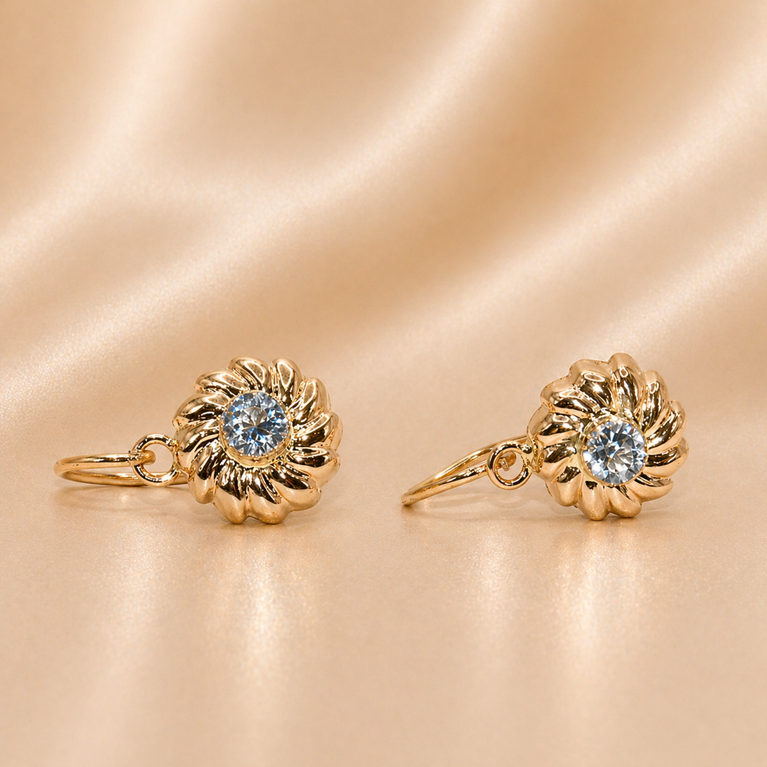 19.2K Portuguese Gold | Sunburst Earrings