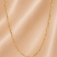 19.2K Portuguese Gold | 20" 1.6mm Solid Figaro Chain