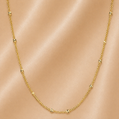 19.2K Portuguese Gold | 18" Starburst Bead Chains