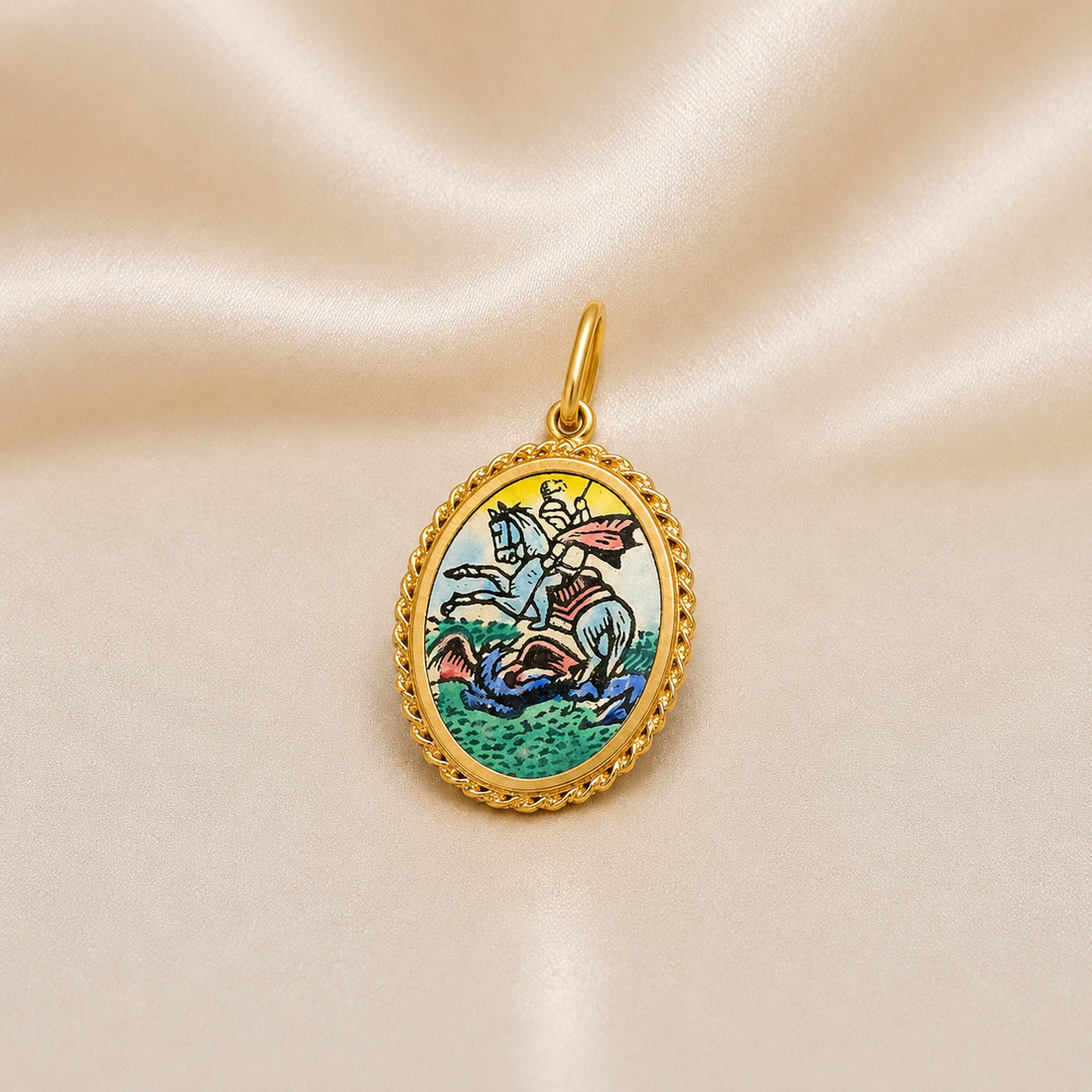 19.2K Portuguese Gold | Saint Jorge Pendant
