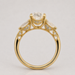 14K Gold | 2.53CT YG Hidden Halo Filigree Oval Brilliant Lab Diamond Engagement Ring