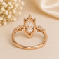 14K Gold | RG 2.51CT 3 Stone Marquise Lab Diamond Engagement Ring