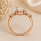 14K Gold | RG 2.51CT 3 Stone Marquise Lab Diamond Engagement Ring