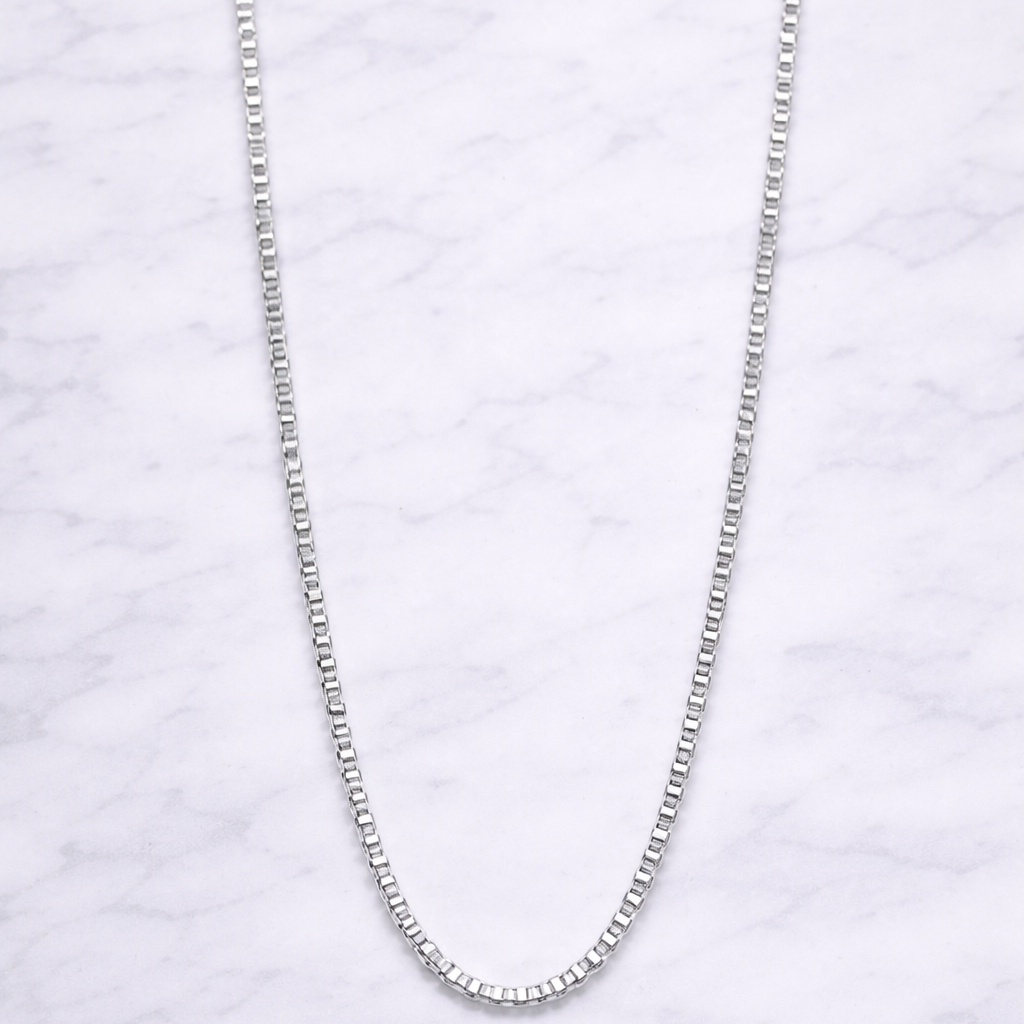 Sterling Silver | 1.5mm 22" Slim Box Chains