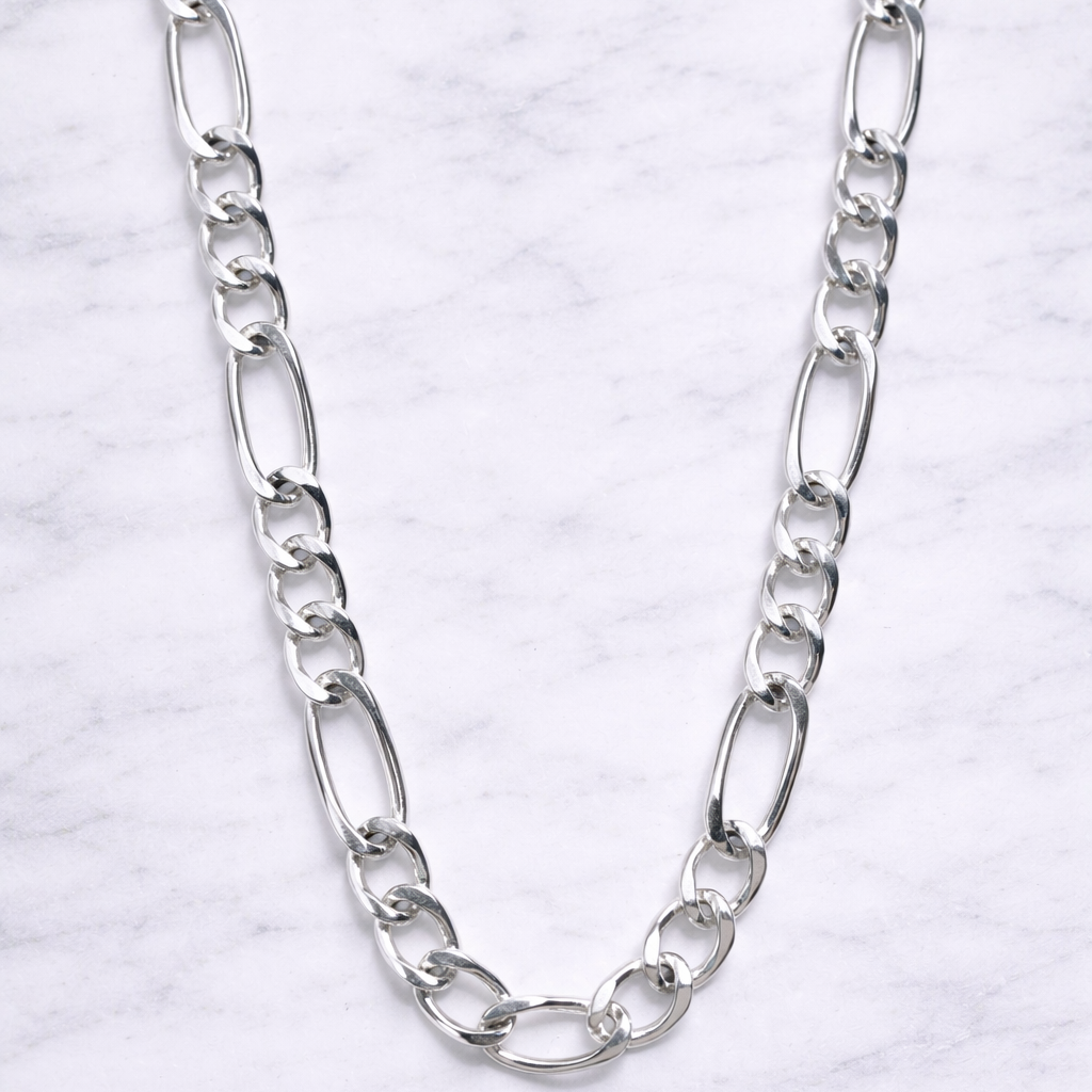 Sterling Silver| 4mm Figaro Chains