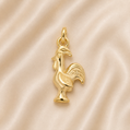 19.2K Portuguese Gold | Tiny Rooster in flight Rooster (Galo de Barcelos) Charm