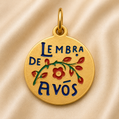 19.2K Portuguese Gold | Lembrança de Avós Charm (Grandparents)