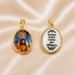 19.2K Portuguese Gold | Porcelain Bezel Saint Christ ( Santo Cristo ) Pendant