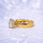14K Gold | Six-Prong Round Solitaire Checkerboard Engagement Ring