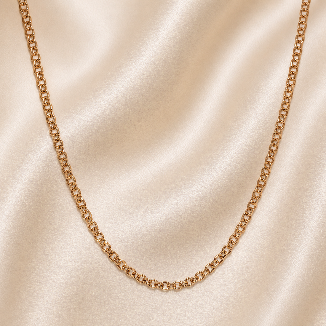 19.2K Portuguese Gold | Thin Solid Freeze Chains