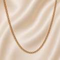 19.2K Portuguese Gold | Thin Solid Freeze Chains