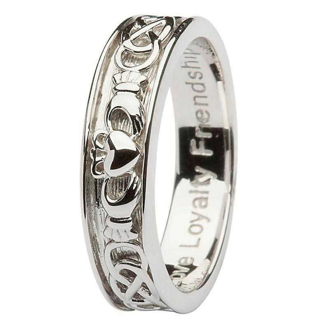 ShanOre | Sterling Silver Claddagh / Celtic Gents Ring