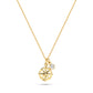 Ocean | Deep Blue 14K Gold Lab-Grown Diamond Mini Compass Necklace