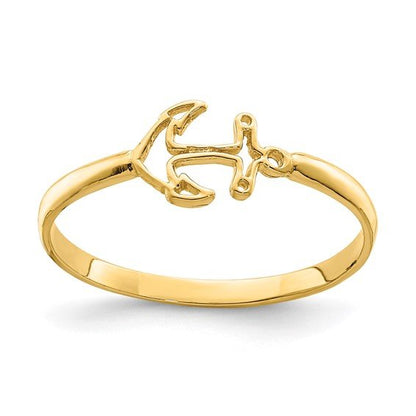 14K Gold | YG Anchor Ring