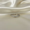 14K Gold | Lab Diamond Contour Wedding Band