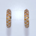 14K Gold | Thick Two Tone Hoop Earrings