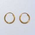 14K Gold | YG Small Continuous Hoop Earrings