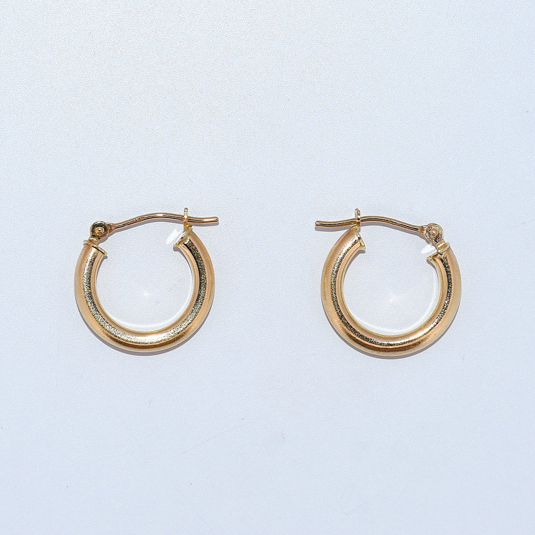 14K Gold | YG High Polish 2mm Hoop Earrings