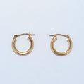 14K Gold | YG High Polish 2mm Hoop Earrings