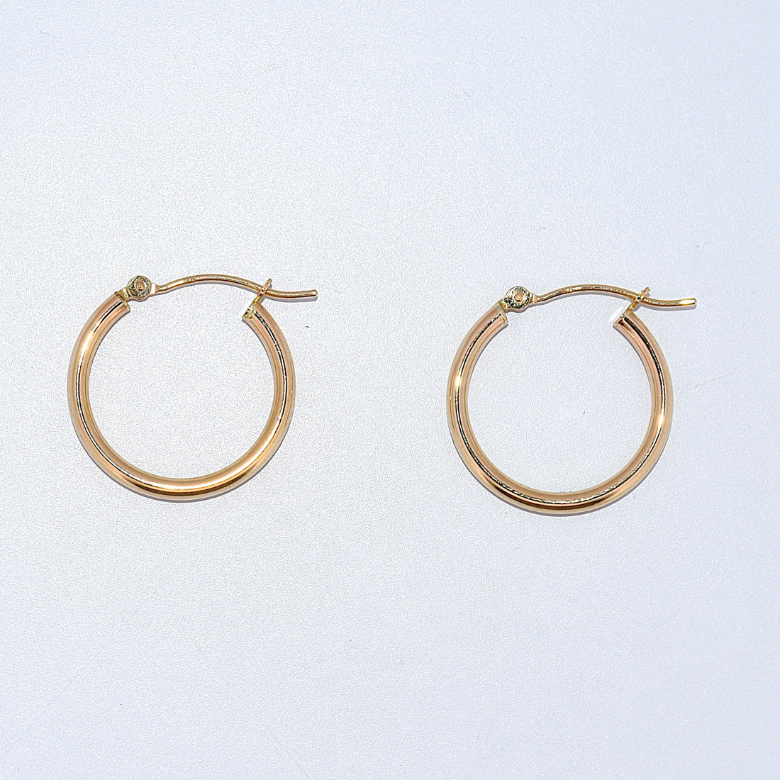 14K Gold | YG High Polish 2mm Hoop Earrings