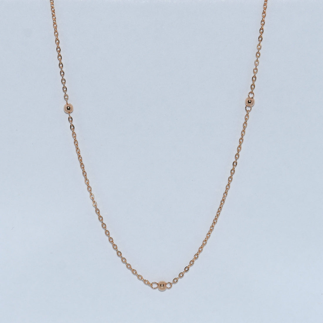 19.2K Portuguese Gold | YG Dainty Ball Necklace