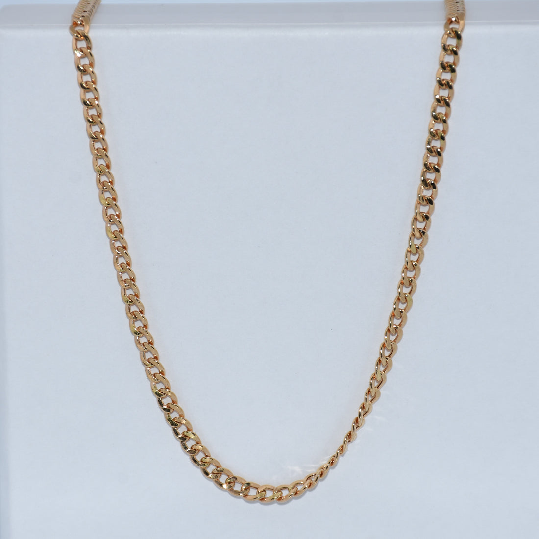 19.2K Portuguese Gold | 3.4mm Hollow Curb Chain