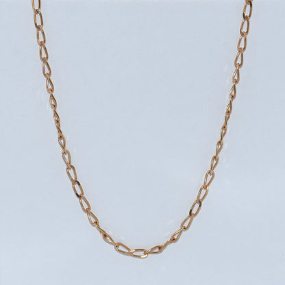 19.2K Portuguese Gold | 24inch 2.7mm Solid Elongated Curb Chain