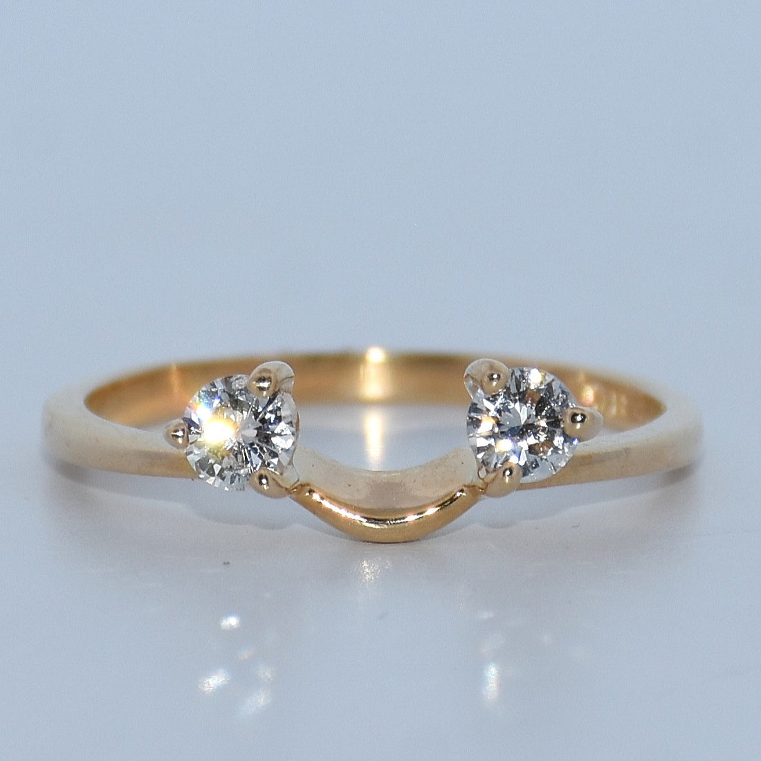14K Gold | YG Diamond Solitaire Ring Enhancer