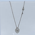 Sterling Silver | Heart & Key Necklace