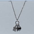 Sterling Silver | Home, Heart & Key Charm Necklace