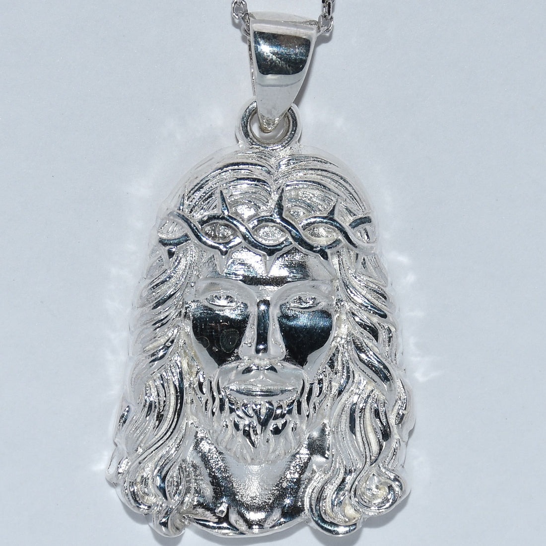 Sterling Silver | Detailed Jesus Pendant
