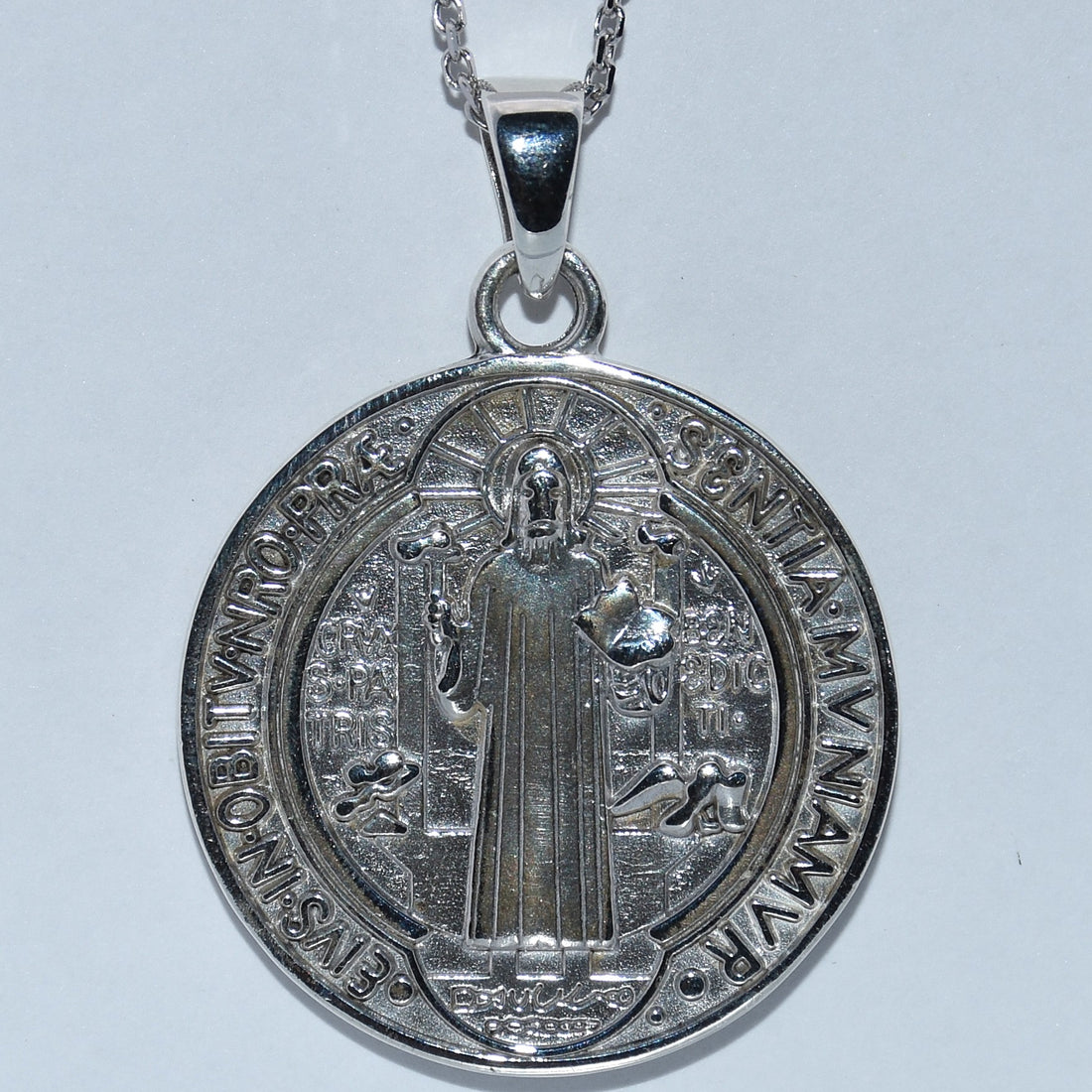Sterling Silver | Saint Benedict Medal Pendant