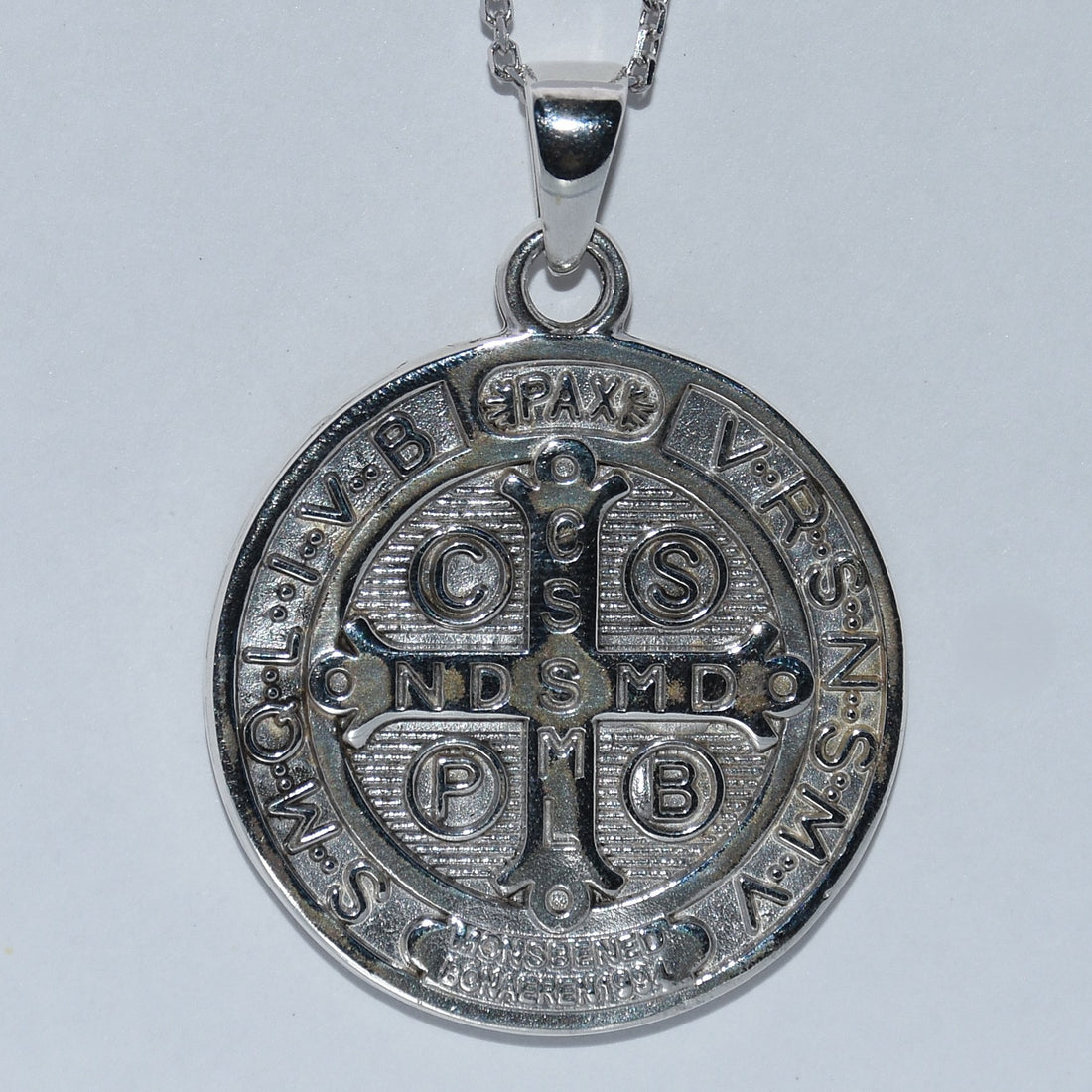 Sterling Silver | Saint Benedict Medal Pendant