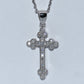 Sterling Silver | Small Cross Flower Design Pendant