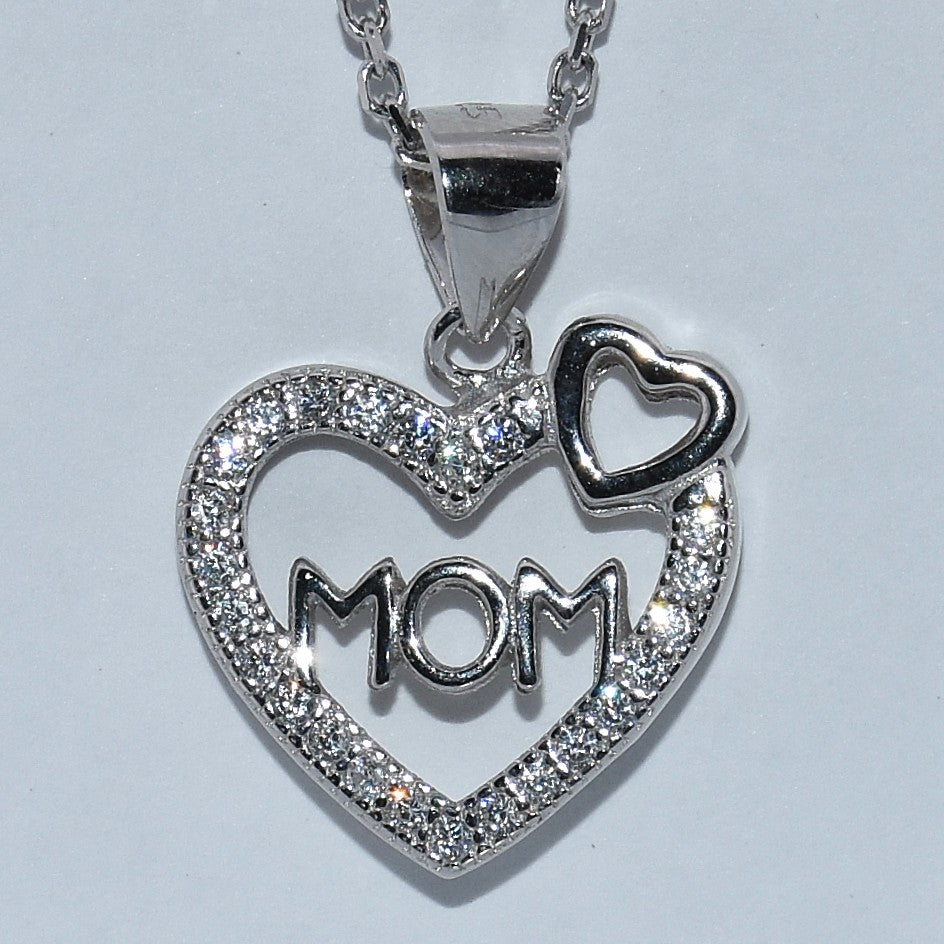 Sterling Silver | Mom Pendant