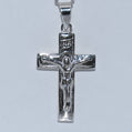Sterling Silver | Inri Detailed Small Cross