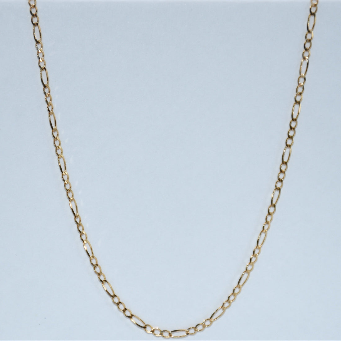 19.2K Portuguese Gold | 18" 1.65mm Solid Figaro Chains